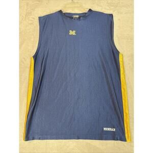 *RARE* Vintage 90s Shiny Dazzle Michigan Basketball Jersey Wolverines Shirt L